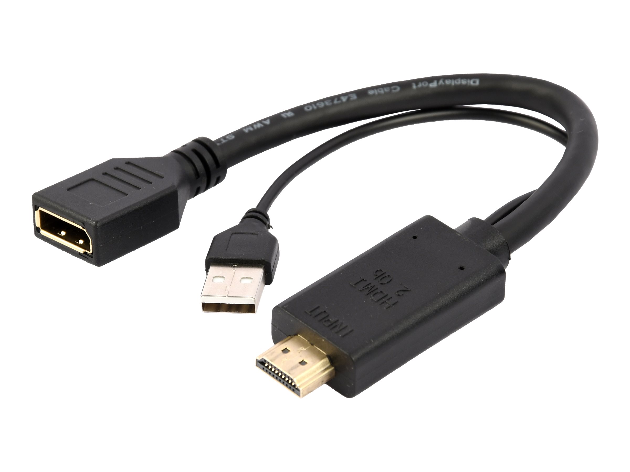 I / O Adapter Hdmi To Dp / Black A-Hdmim-Dpf-01 Gembird