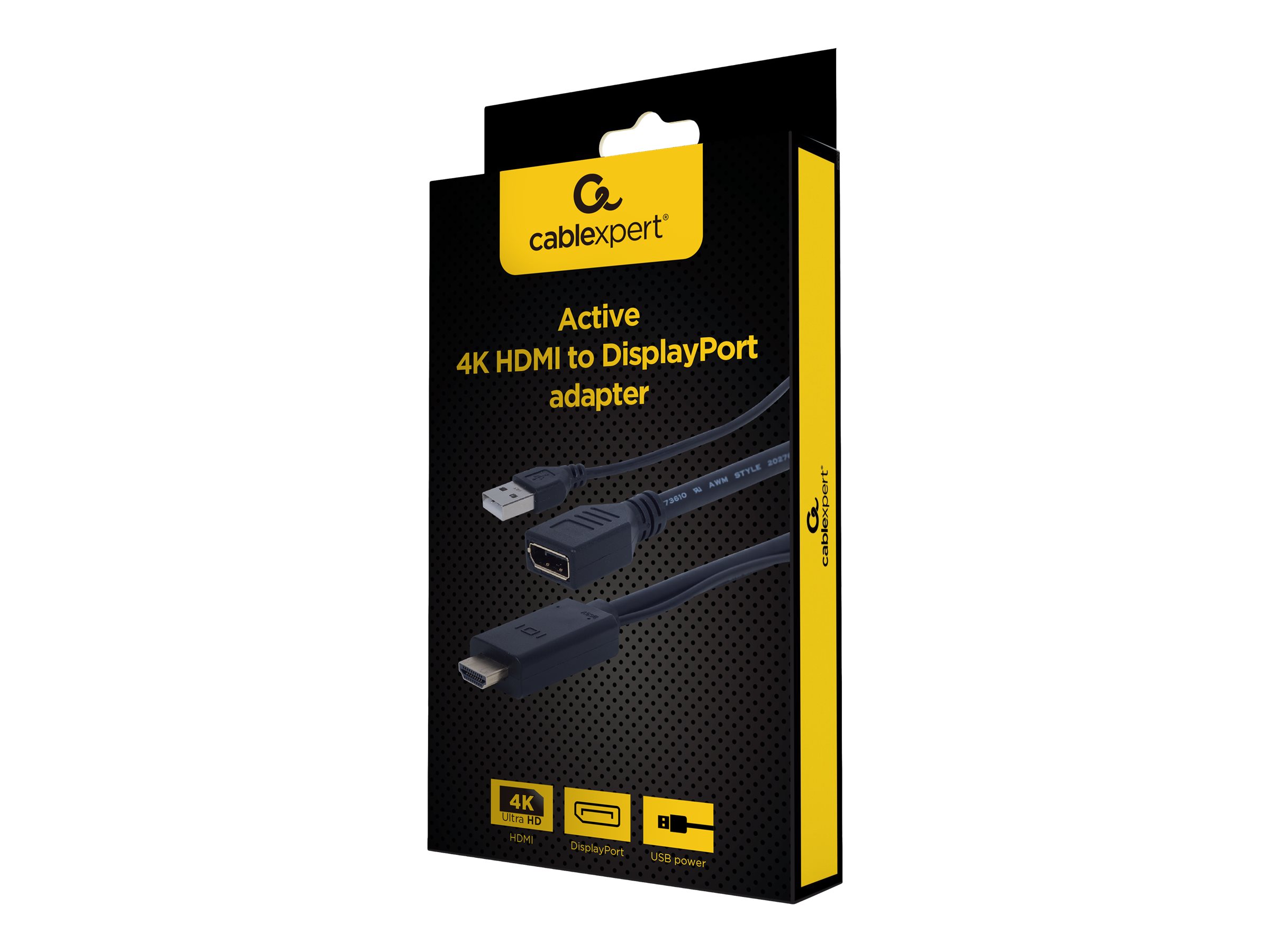 I / O Adapter Hdmi To Dp / Black A-Hdmim-Dpf-01 Gembird