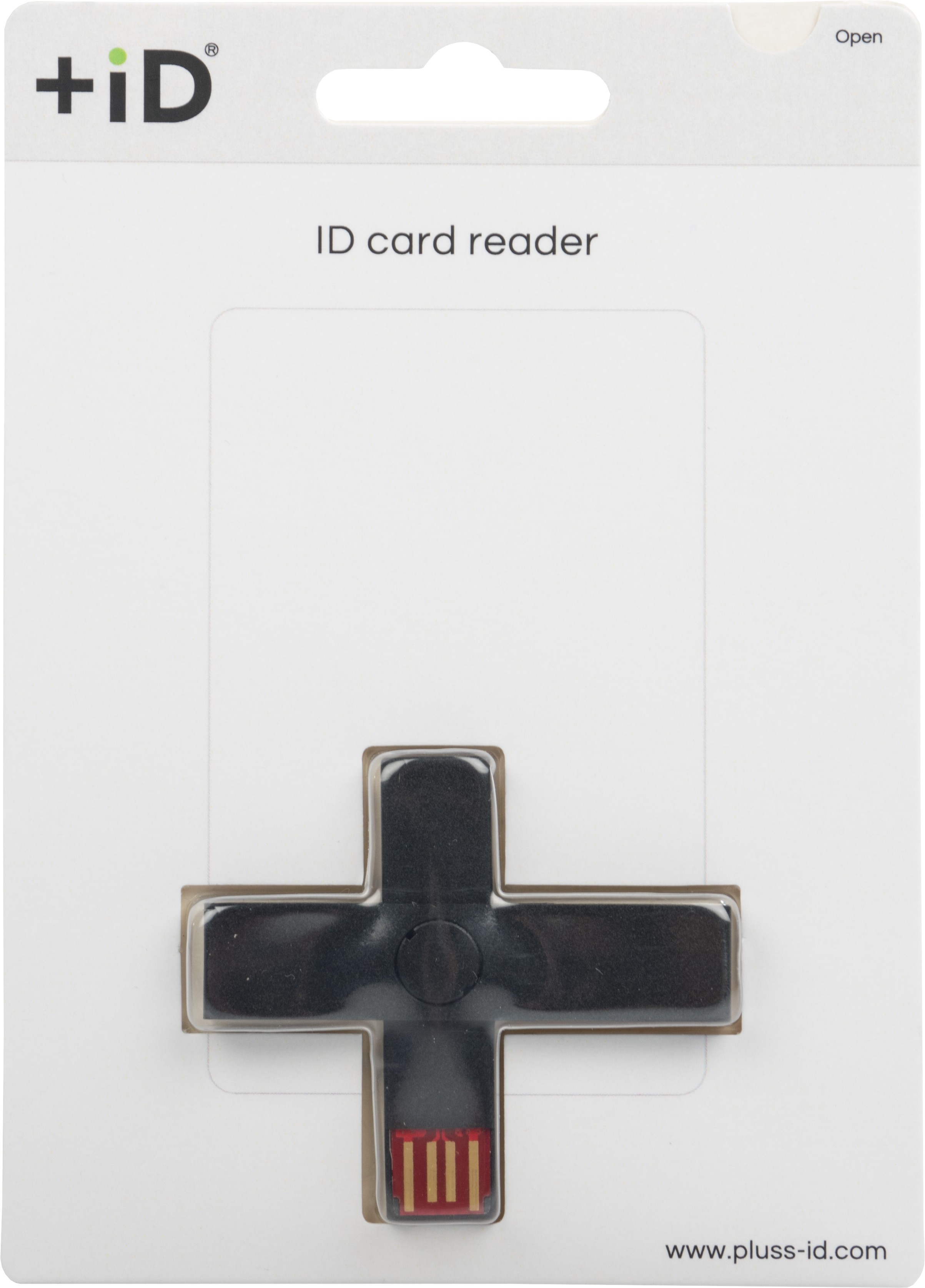 +ID Smart Card Reader black, BLISTER