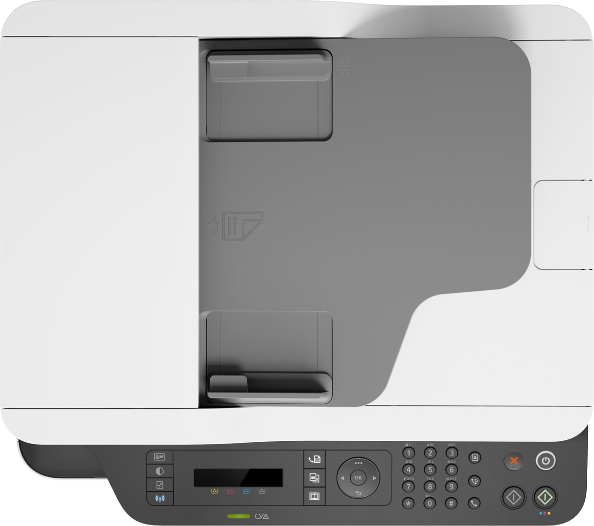 HP Color LaserJet 179fnw AIO All-in-One Printer - A4 Color Laser, Print/Copy/Scan/Fax, Automatic Document Feeder, Manual Duplex, LAN, WiFi, 18ppm, 100-500 pages per month