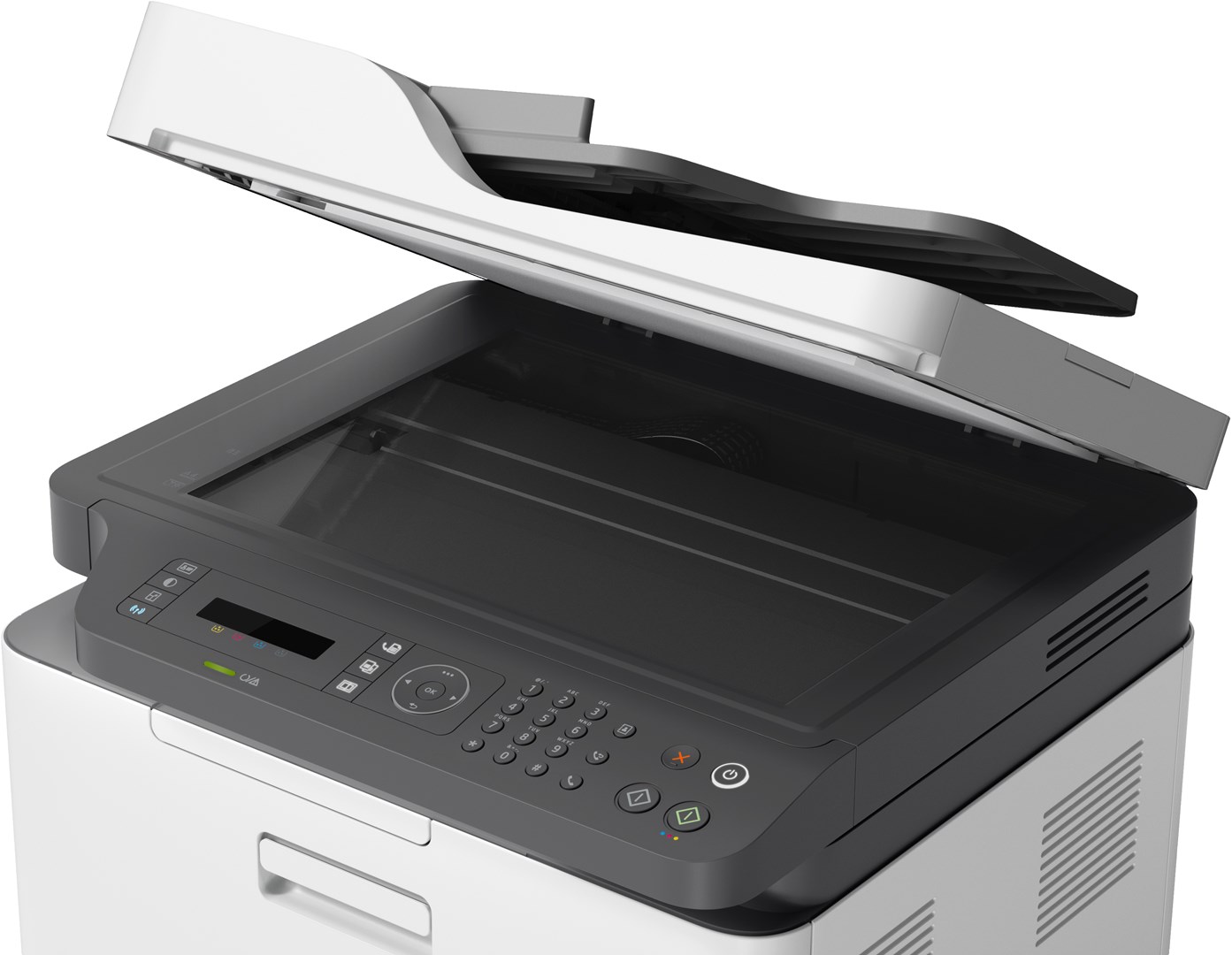 HP Color LaserJet 179fnw AIO All-in-One Printer - A4 Color Laser, Print/Copy/Scan/Fax, Automatic Document Feeder, Manual Duplex, LAN, WiFi, 18ppm, 100-500 pages per month