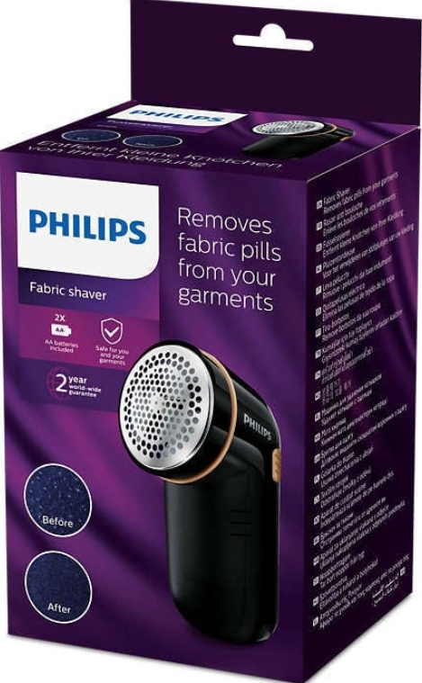 Philips Fabric Shaver GC026/80 Removes fabric pills Suitable for all garments 2 Philips AA batteries incl