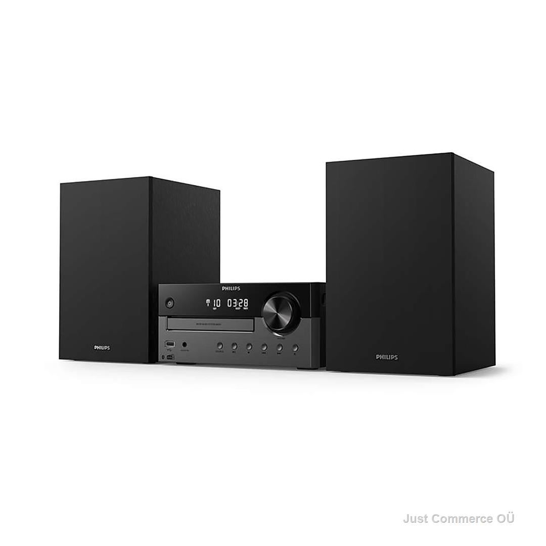 Philips Micro music system TAM4505/12,60W, Audio-in connector, Bluetooth, CD, MP3-CD, USB, DAB+, FM, USB port for charging