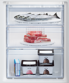 BEKO Built-in Refrigerator BCSA285K4SN, Height 177.5 cm, Energy class E, Inverter motor