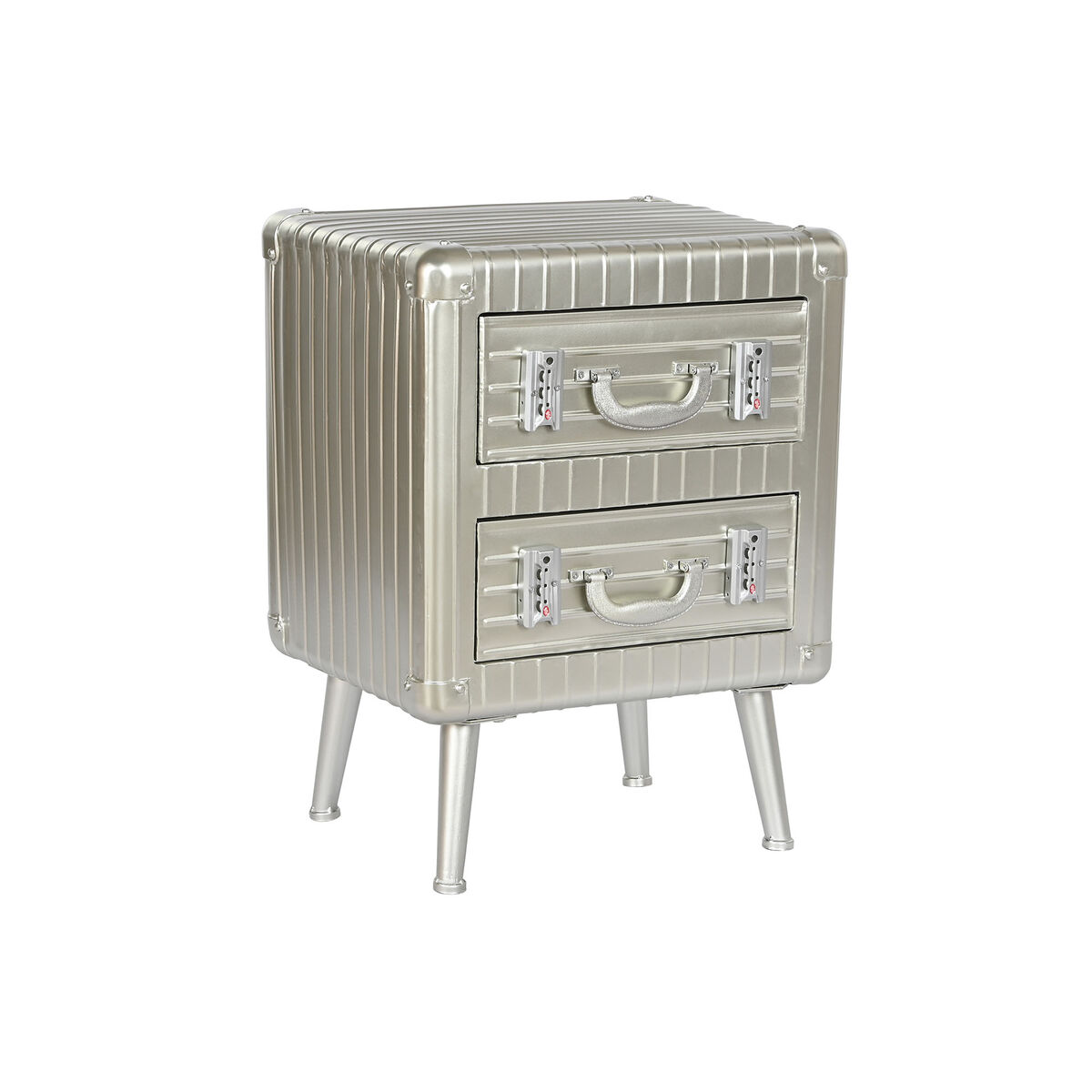 Öökapp Home ESPRIT Hõbedane Metall Puit MDF 46 x 39 x 63 cm