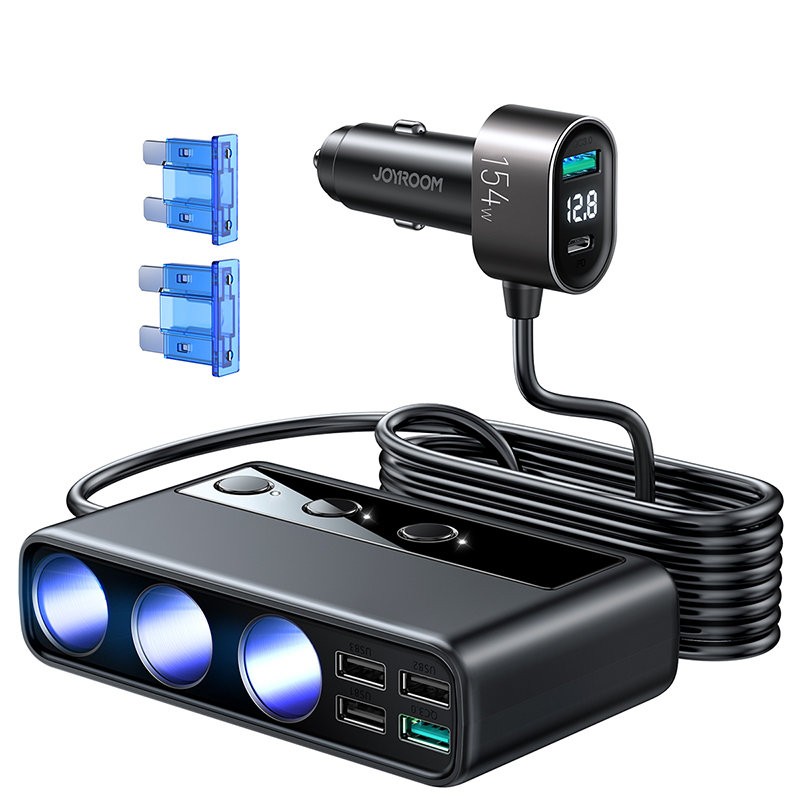 Car charger JOYROOM JR-CL06 Multi-Port (black)