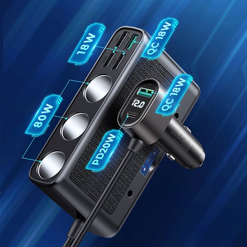 Car charger JOYROOM JR-CL06 Multi-Port (black)