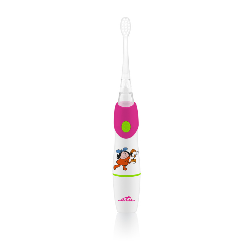 ETA SONETIC Toothbrush  ETA071090010 Battery operated For kids Number of brush heads included 2 Number of teeth brushing modes Does not apply Sonic technology White/ pink