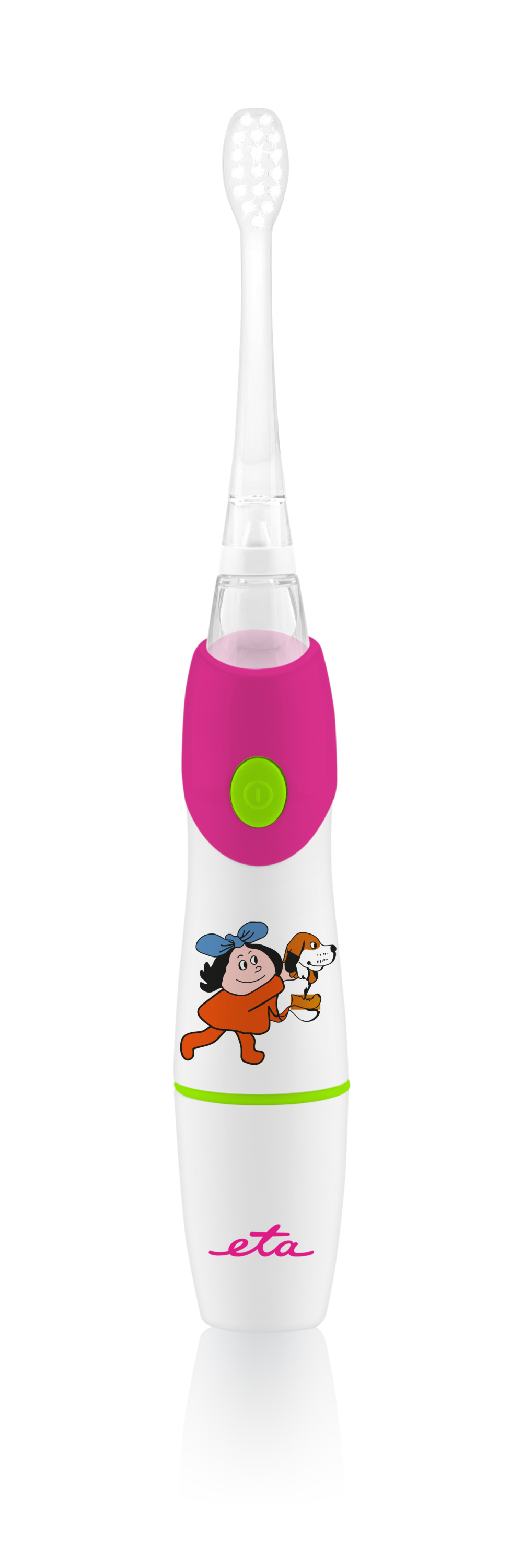 ETA SONETIC Toothbrush  ETA071090010 Battery operated For kids Number of brush heads included 2 Number of teeth brushing modes Does not apply Sonic technology White/ pink