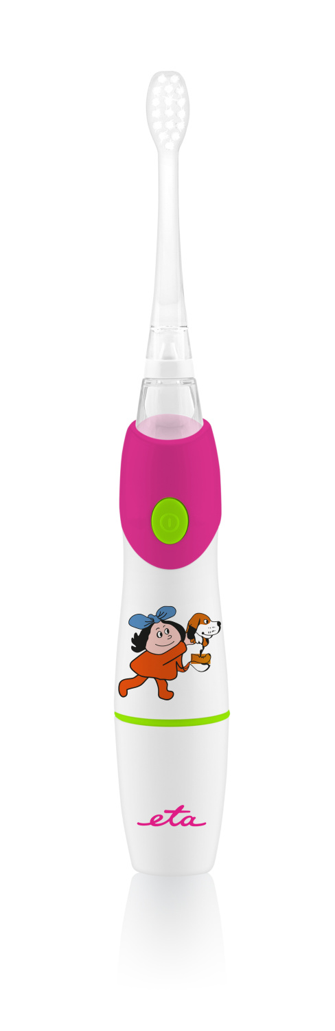ETA SONETIC Toothbrush  ETA071090010 Battery operated For kids Number of brush heads included 2 Number of teeth brushing modes Does not apply Sonic technology White/ pink