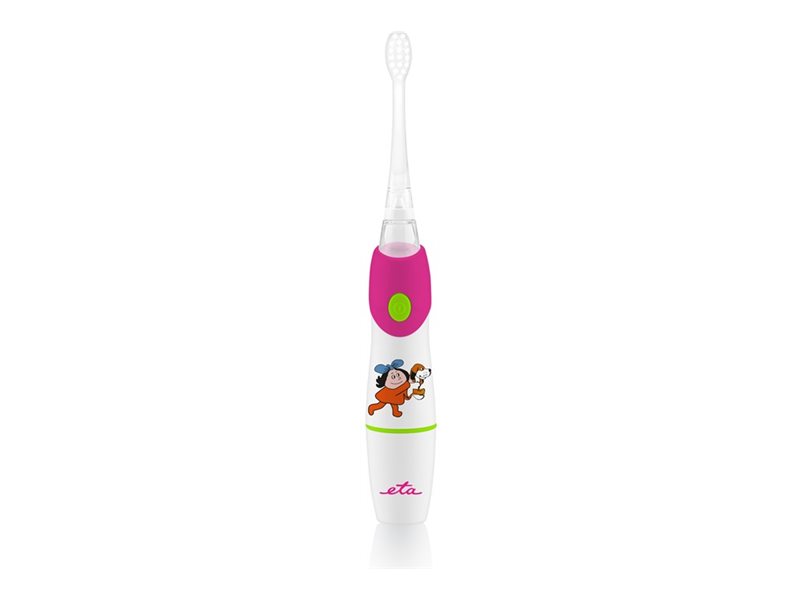 ETA SONETIC Toothbrush  ETA071090010 Battery operated For kids Number of brush heads included 2 Number of teeth brushing modes Does not apply Sonic technology White/ pink