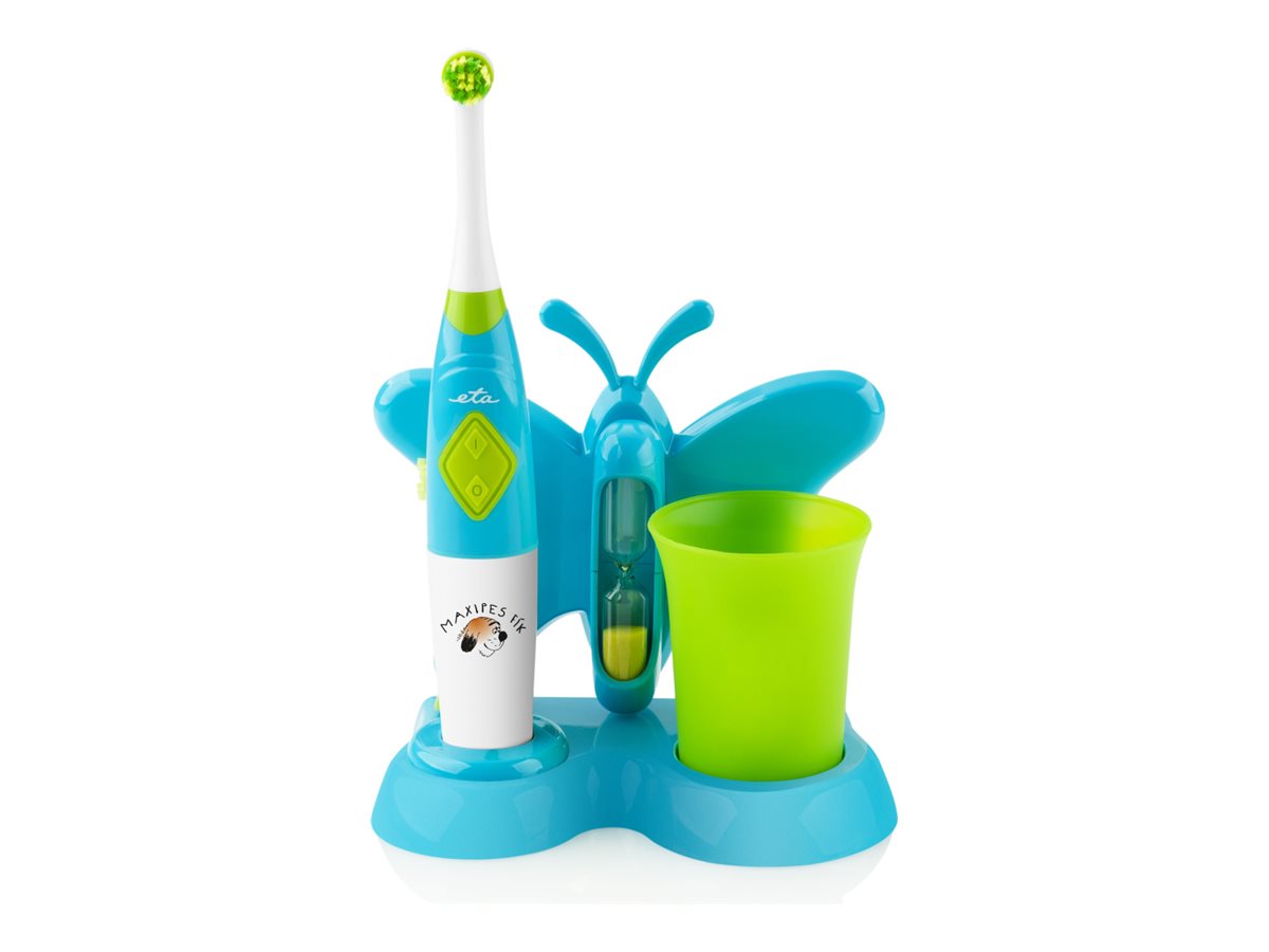 ETA Toothbrush with water cup and holder Sonetic  ETA129490080 Battery operated For kids Number of brush heads included 2 Number of teeth brushing modes 2 Blue