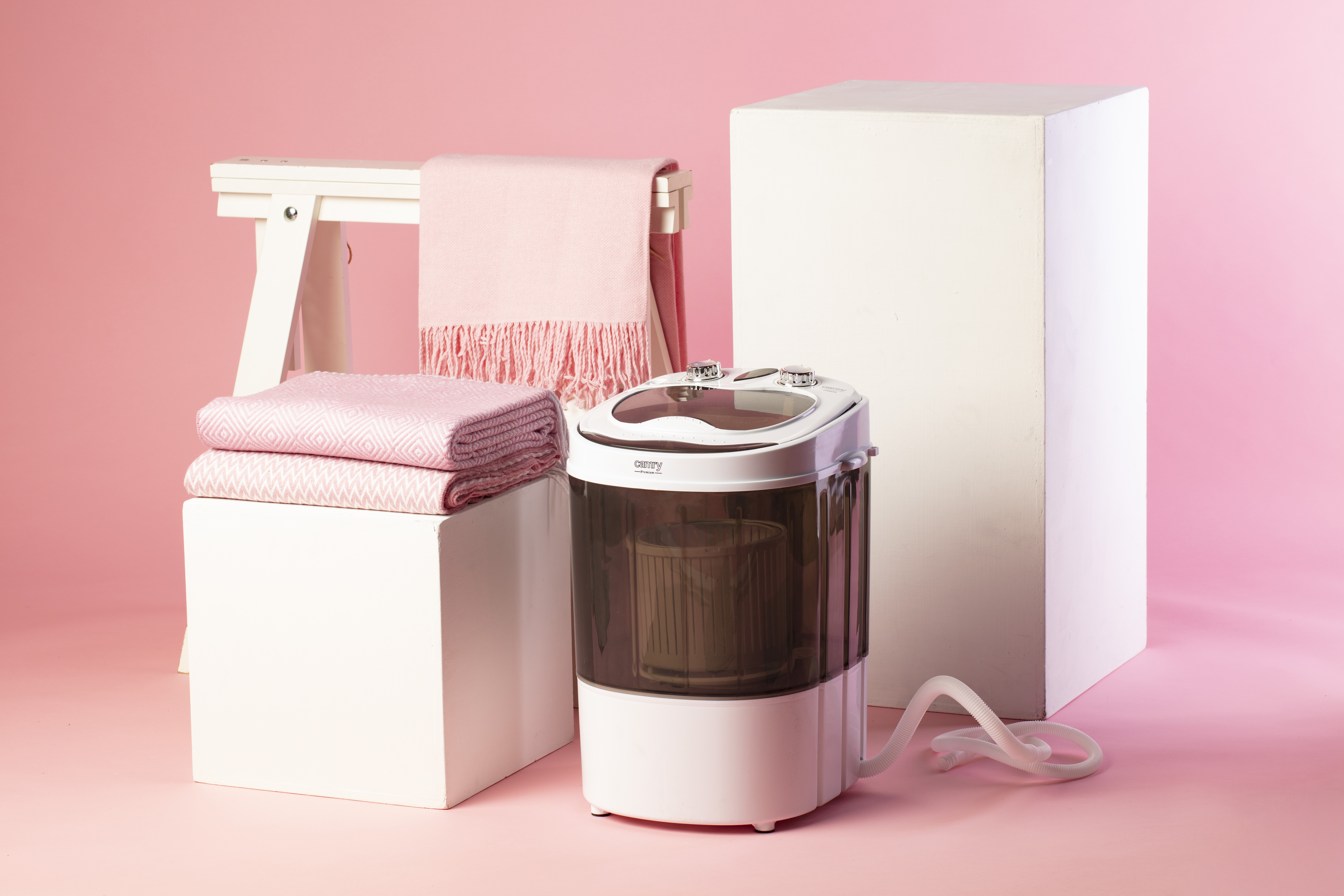 Camry Mini washing machine CR 8054 Top loading Washing capacity 3 kg Depth 37 cm Width 36 cm White/Gray