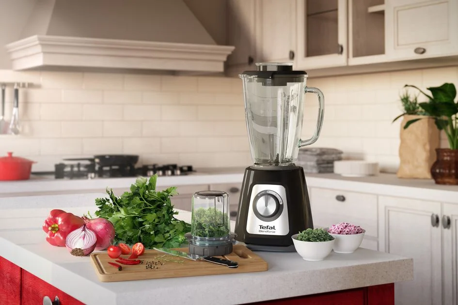 TEFAL Blender BL438831 BlendForce Tabletop 800 W Jar material Glass Jar capacity 1.25 L Ice crushing Black