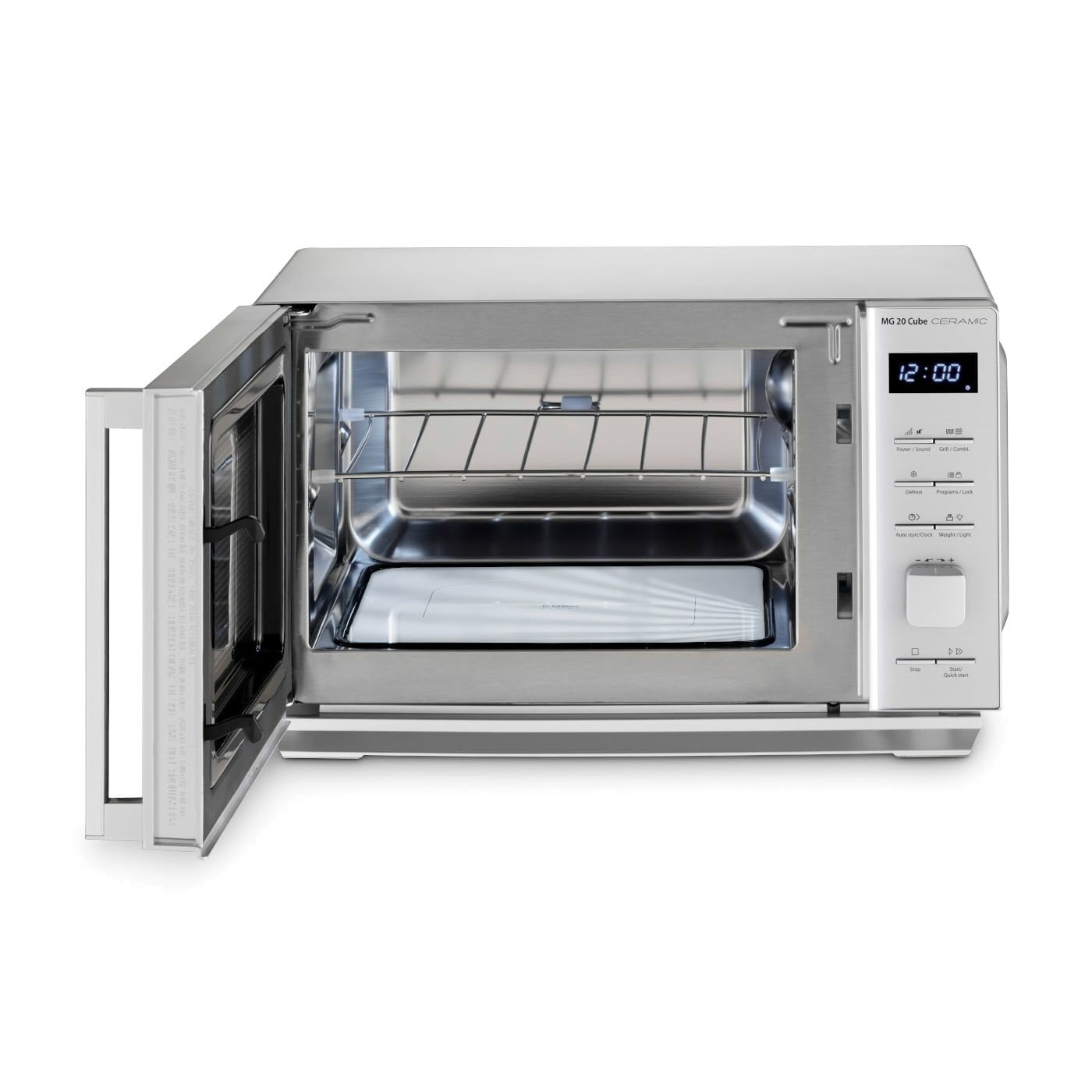 Caso Microwave Oven with Grill MG 20 Cube Free standing 800 W Grill Silver