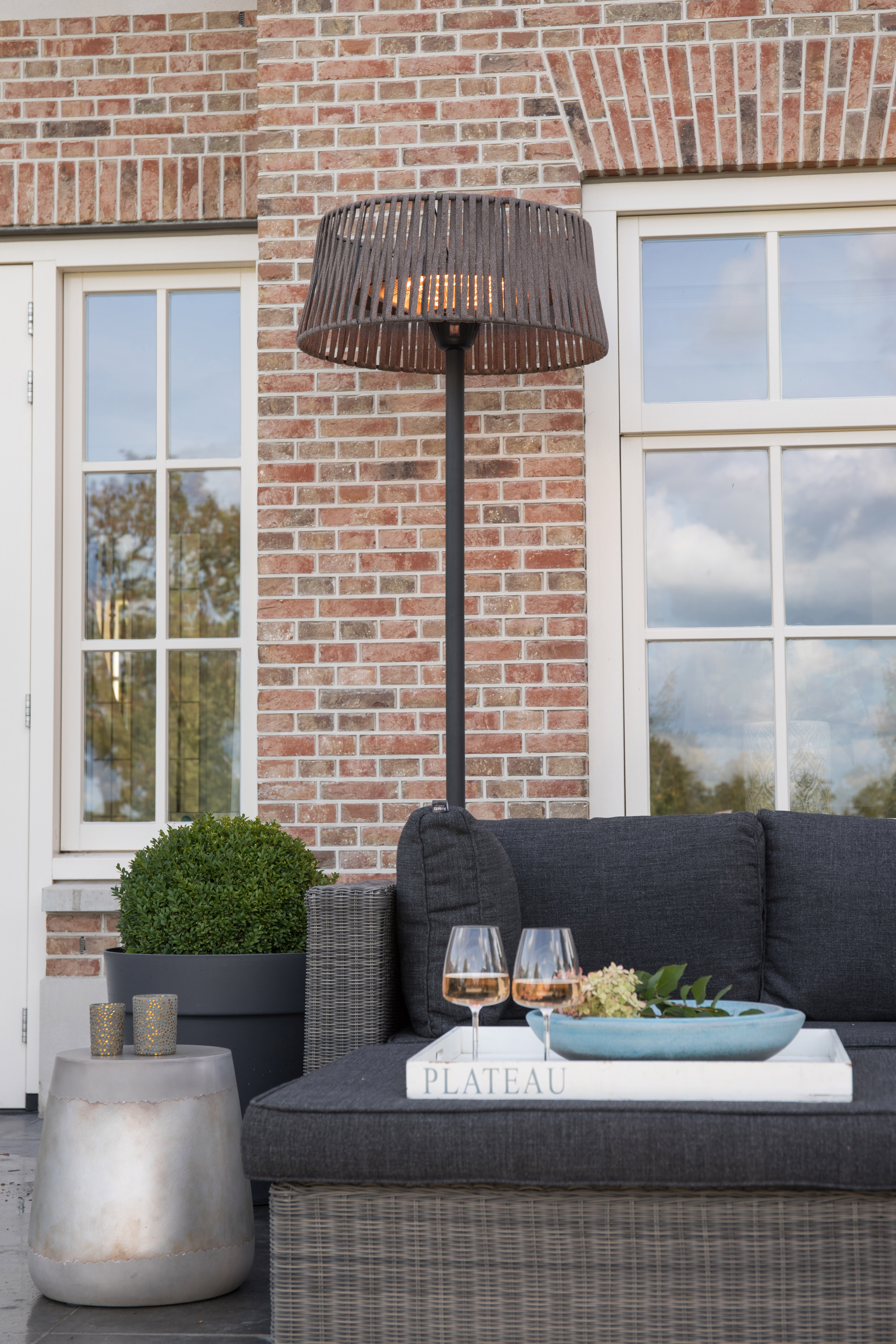 SUNRED Heater ARTIX M-SO BROWN, Corda Bright Standing Infrared 2100 W Brown IP44