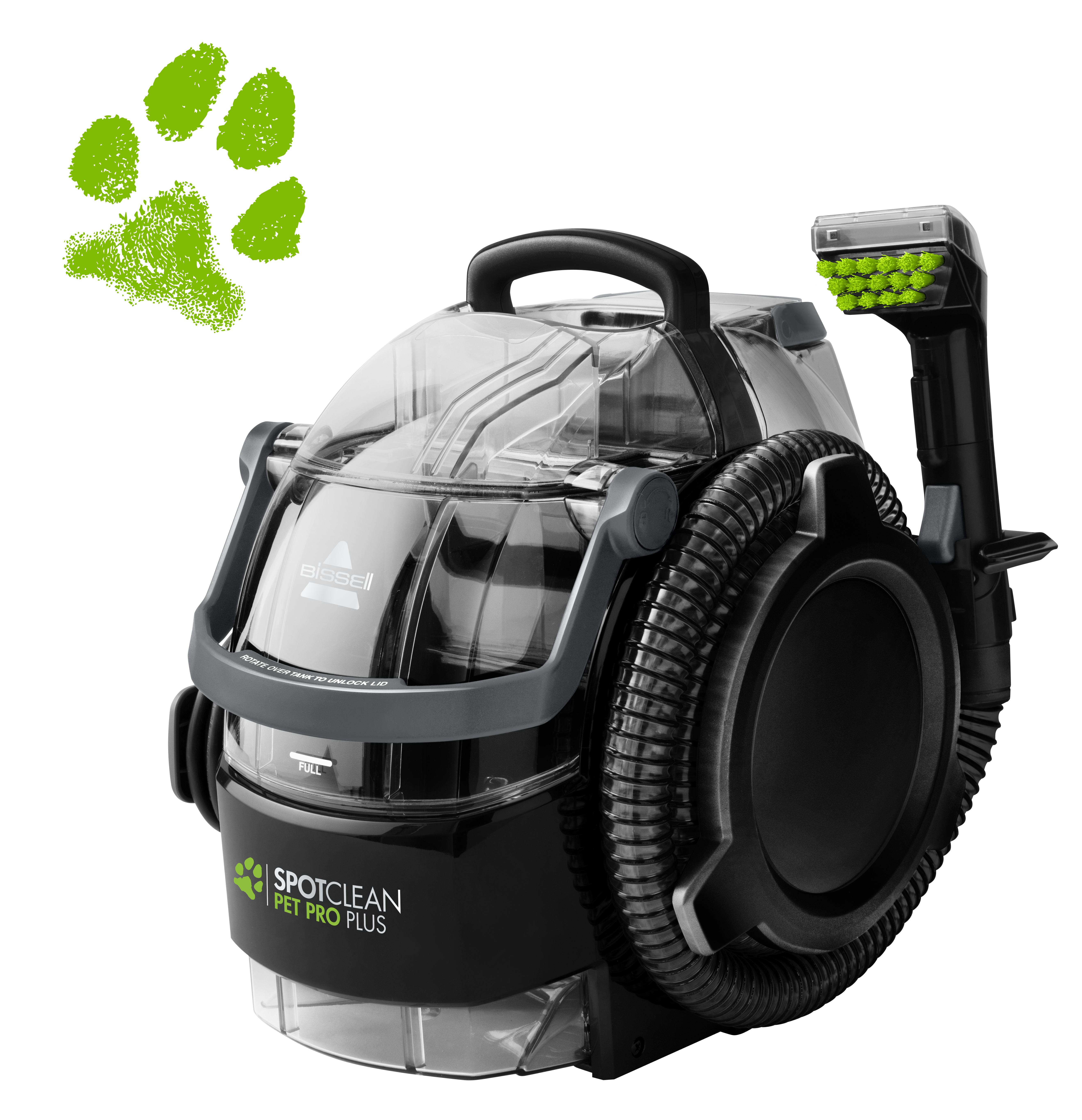 Bissell SpotClean Pet Pro Plus Cleaner 37252 Corded operating Handheld 750 W - V Black/Titanium Warranty 24 month(s)