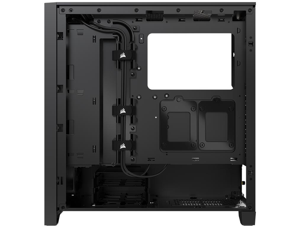 Corsair Tempered Glass PC Case iCUE 4000D RGB AIRFLOW Side window Black  Mid-Tower Power supply included No