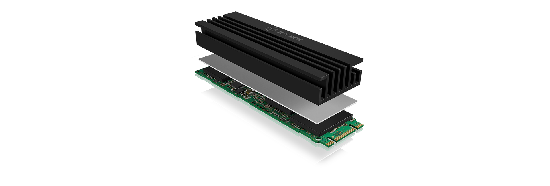 Raidsonic Heat sink for M.2 SSD ICY BOX   IB-M2HS-70