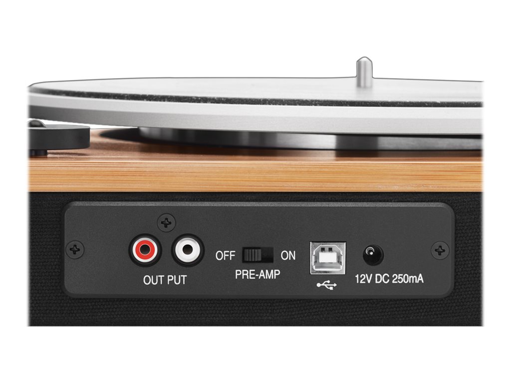 Marley Stir It Up Turntable, Wireless, Signature Black Marley Stir It Up Turntable USB port
