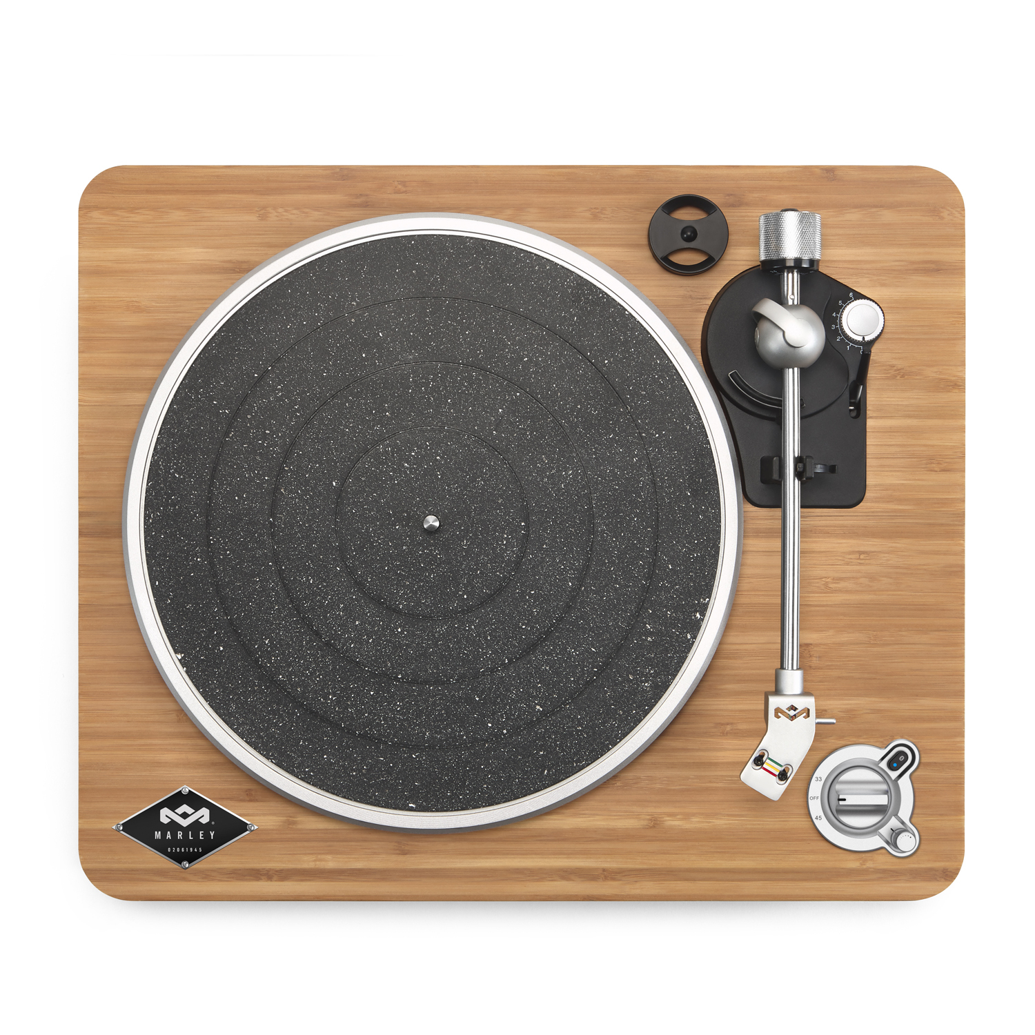 Marley Stir It Up Turntable, Wireless, Signature Black Marley Stir It Up Turntable USB port