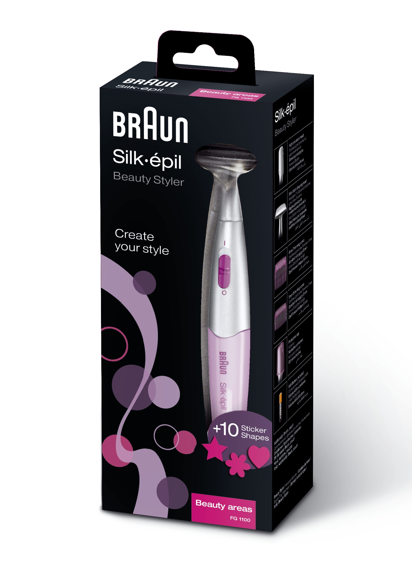Braun Shaver SilkFinish FG1100  Number of power levels 1 AAA Pink