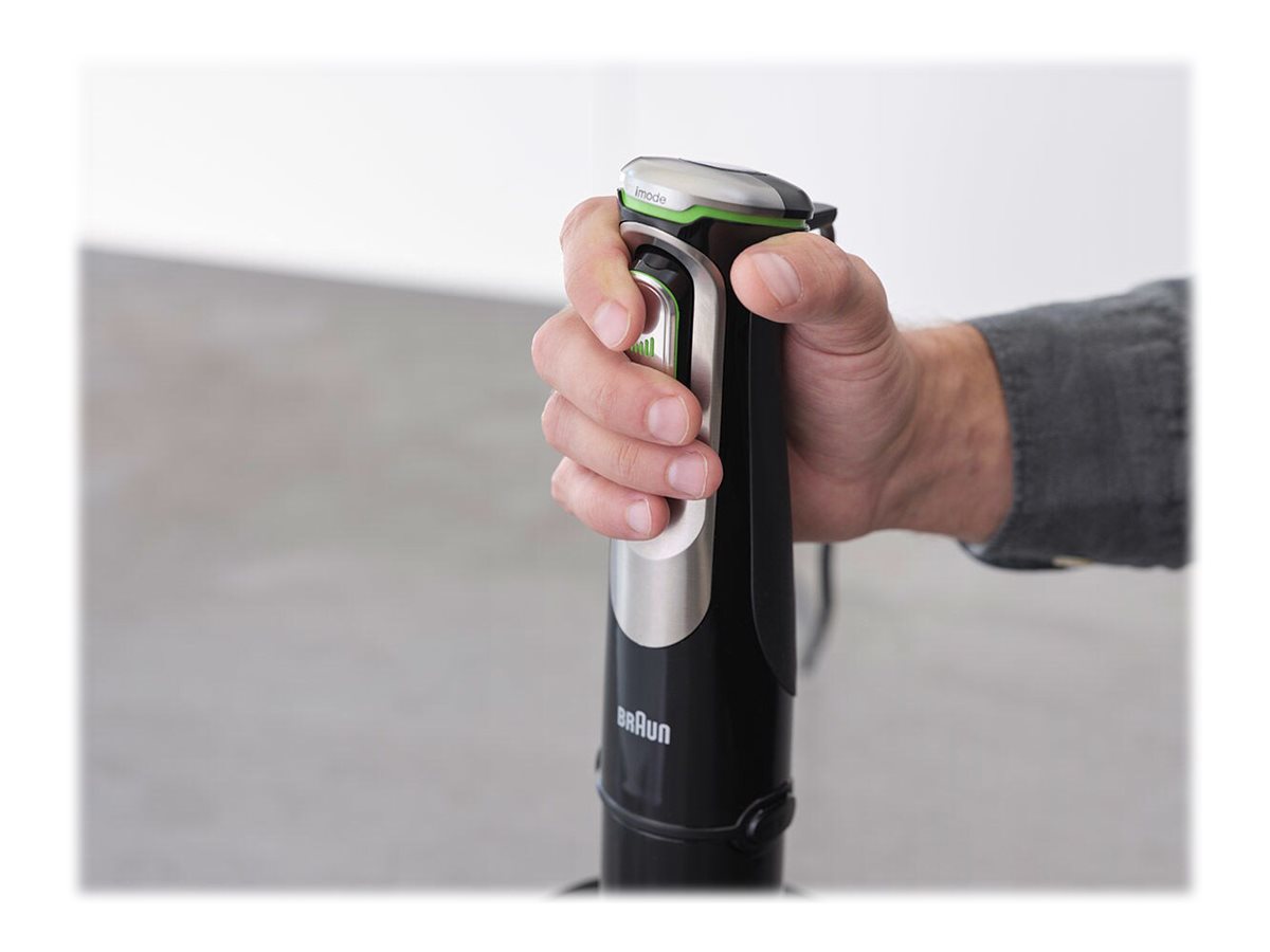 Braun Hand Blender MQ9138XI MultiQuick 9 Hand Blender 1200 W Number of speeds 3 Chopper Ice crushing Black/Stainless Steel