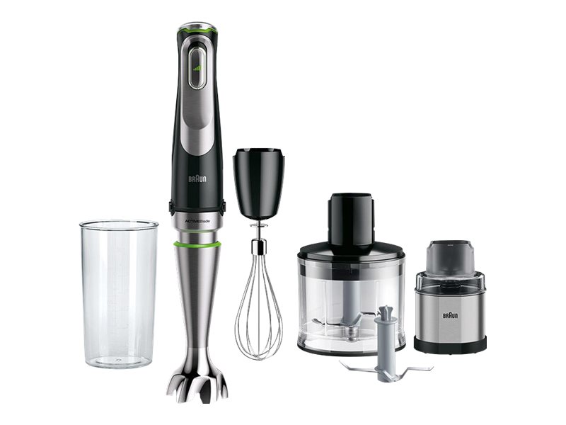 Braun Hand Blender MQ9138XI MultiQuick 9 Hand Blender 1200 W Number of speeds 3 Chopper Ice crushing Black/Stainless Steel