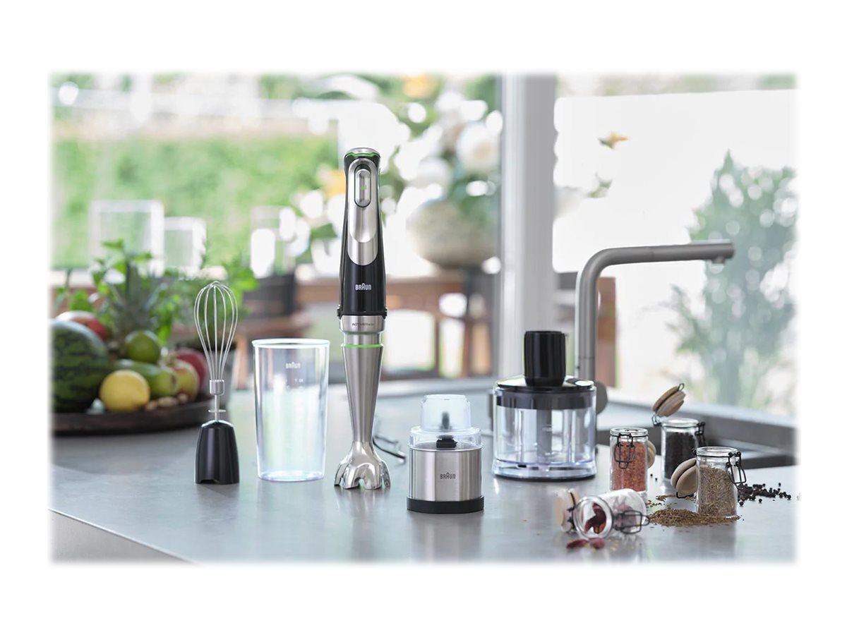 Braun Hand Blender MQ9138XI MultiQuick 9 Hand Blender 1200 W Number of speeds 3 Chopper Ice crushing Black/Stainless Steel