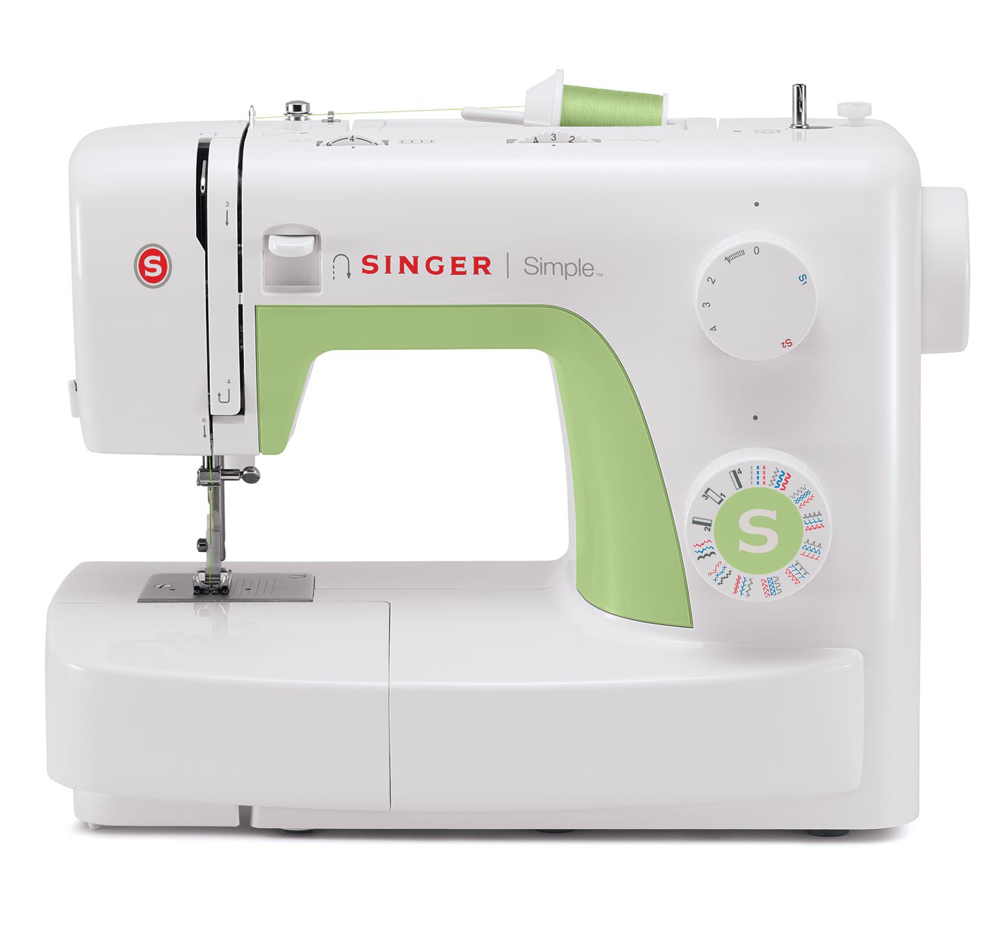 Singer Sewing Machine Simple 3229 Number of stitches 31 Number of buttonholes 1 White / Green