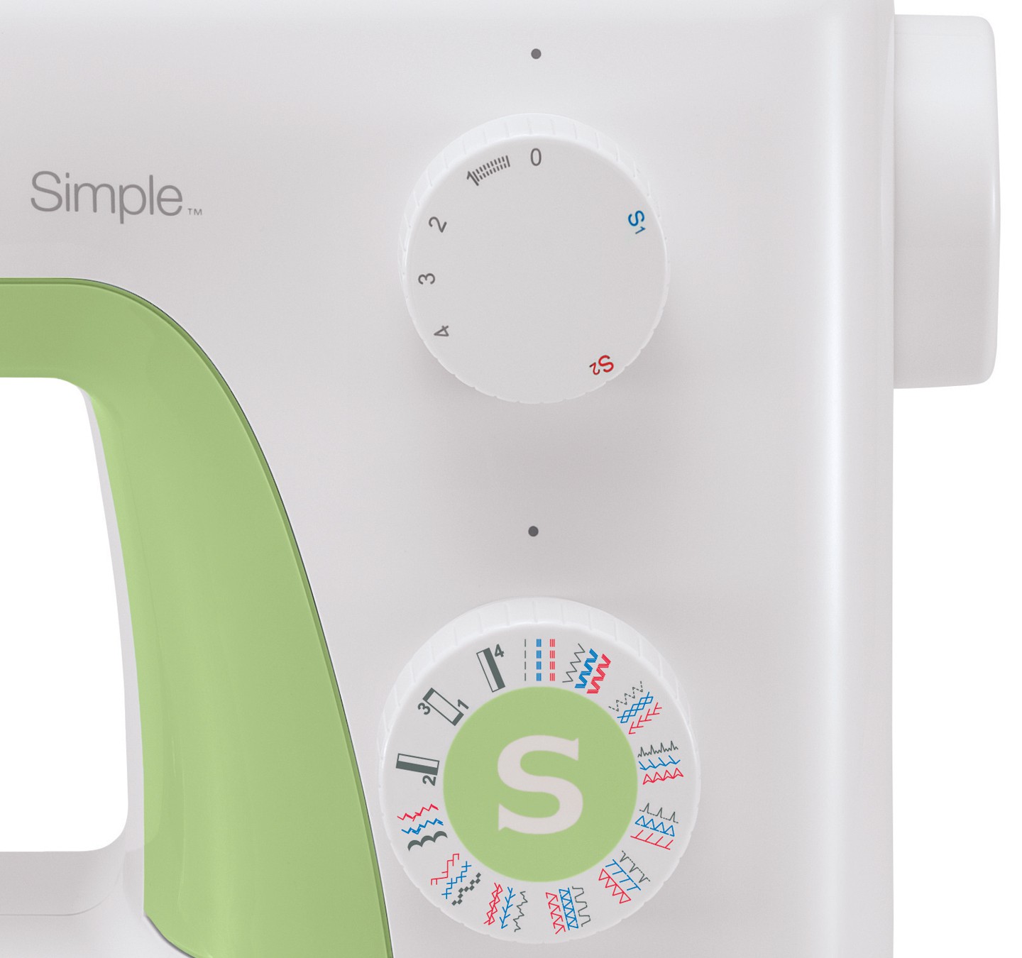 Singer Sewing Machine Simple 3229 Number of stitches 31 Number of buttonholes 1 White / Green