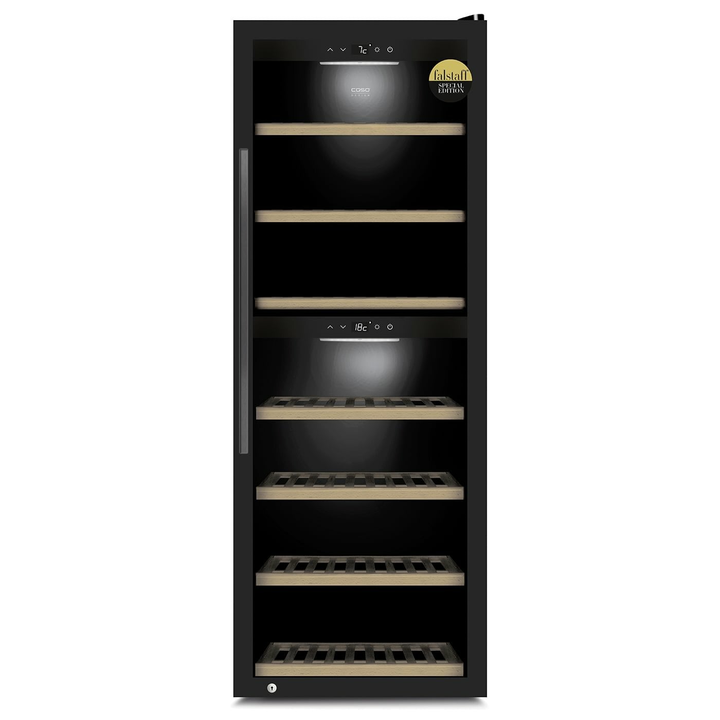 Caso Smart Wine Cooler WineExclusive 126 Energy efficiency class G Free standing Bottles capacity 126 bottles Cooling type Compressor technology Black