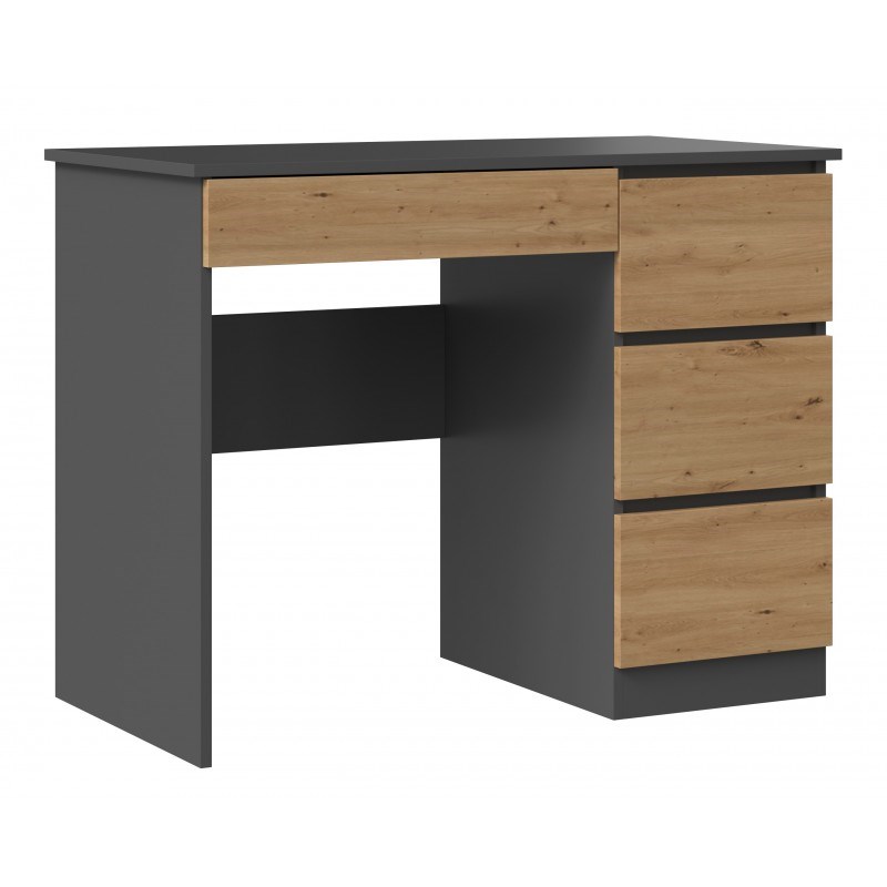 Desk MIJAS RIGHT 98x51x76 cm Anthracite / Artisan