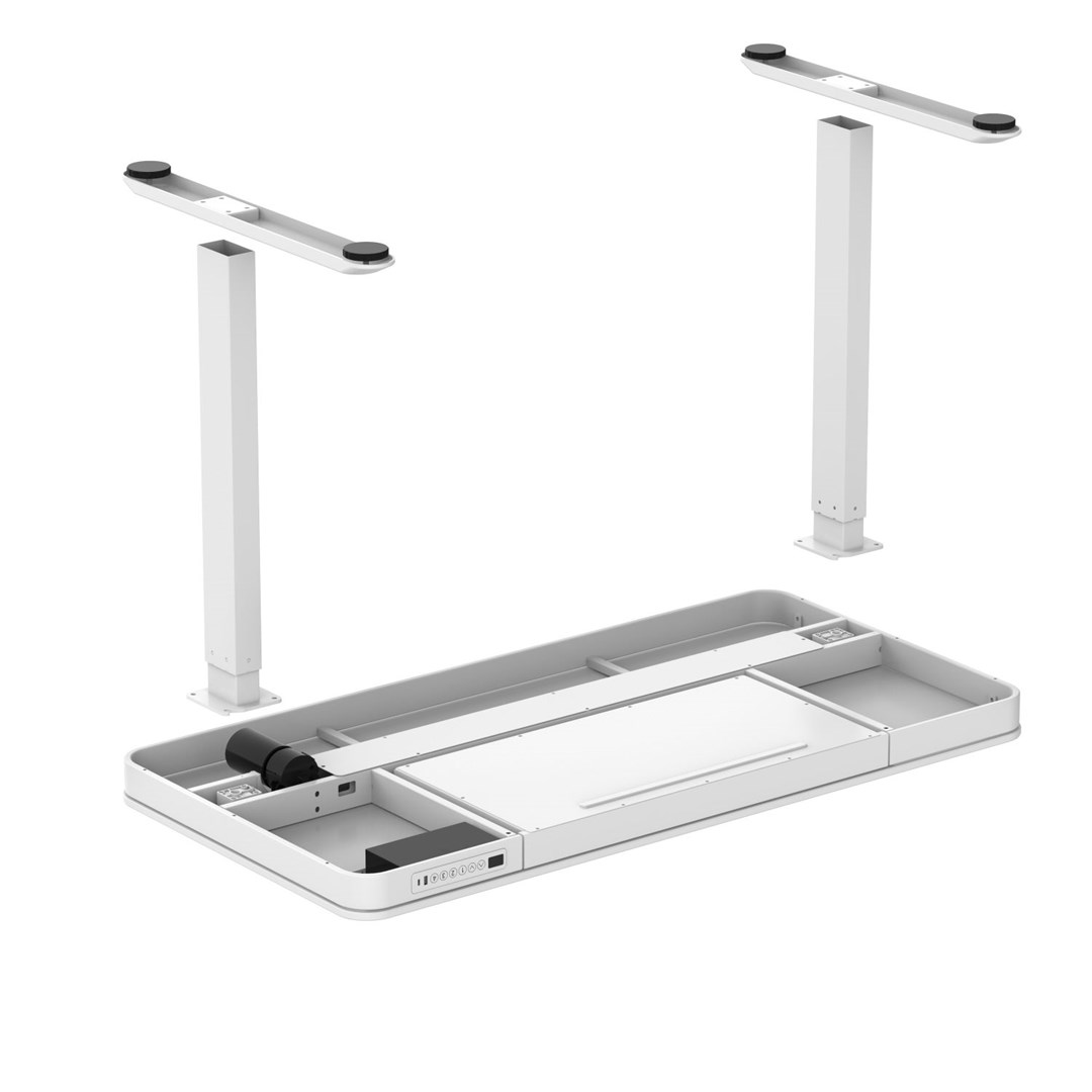 Tuckano Electric height adjustable desk ET119W-C BI white