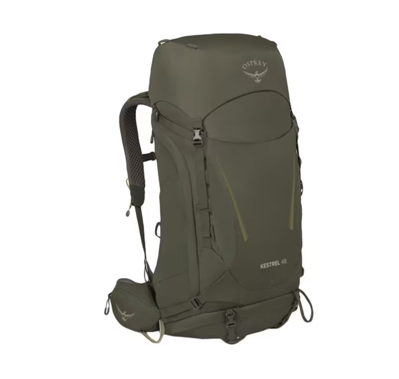 Trekking Backpack Osprey Kestrel 48 khaki S / M