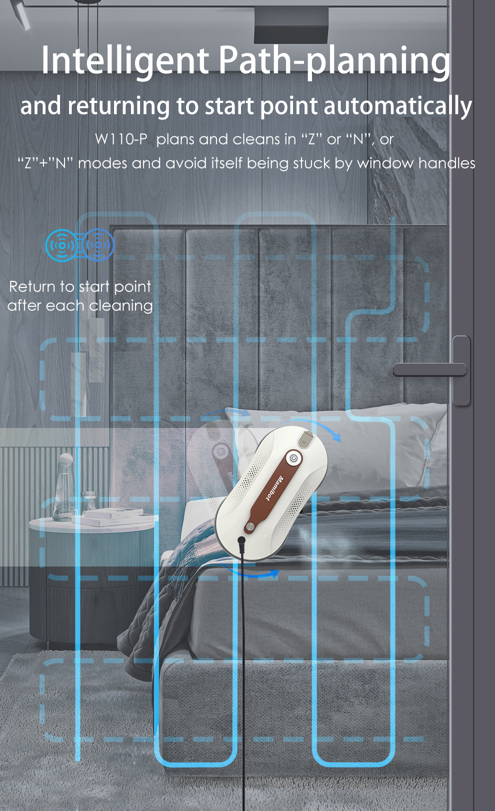 Mamibot   Window Cleaner   W110-P Plus   Corded   White / Brown