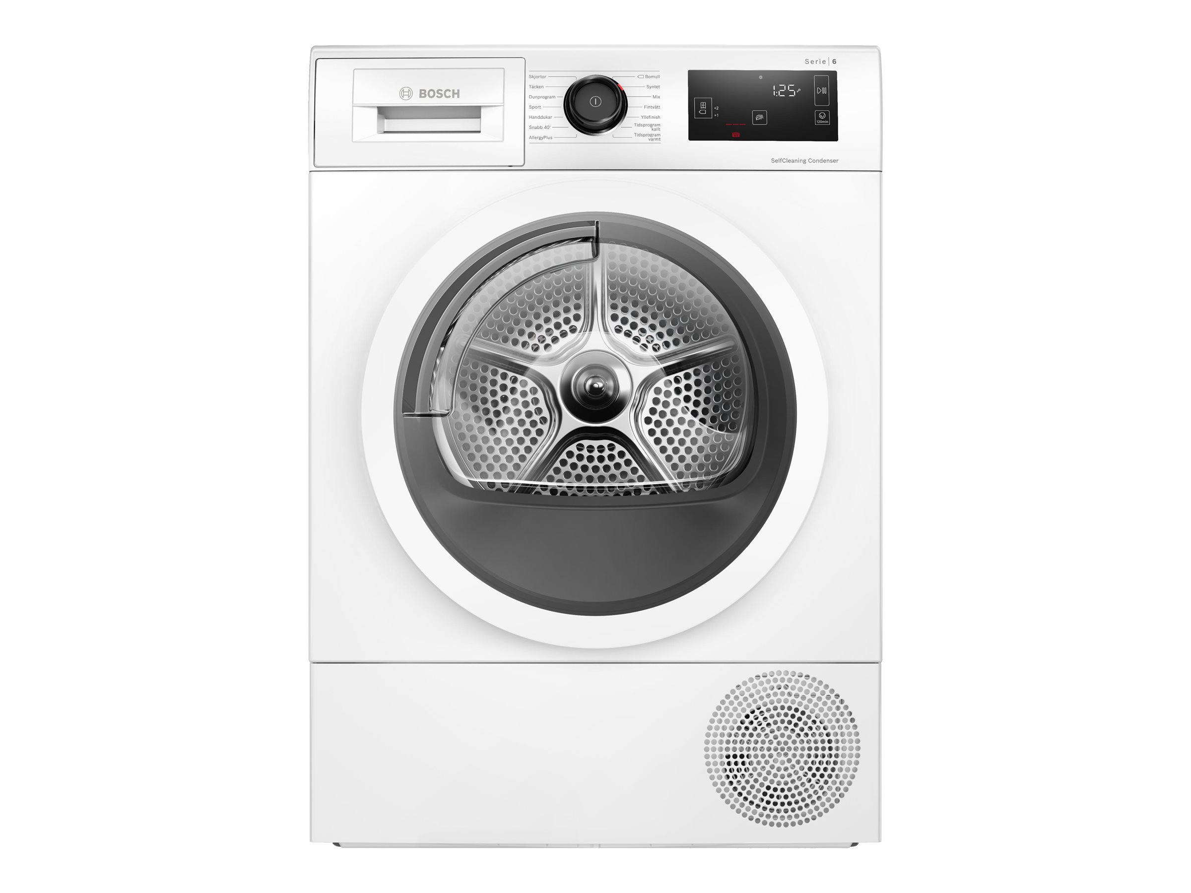 Bosch Dryer Machine with Heat Pump   WTU876IHSN   Energy efficiency class A++   Front loading   9 kg   LED   Depth 61.3 cm   White