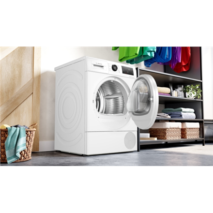 Bosch Dryer Machine with Heat Pump   WTU876IHSN   Energy efficiency class A++   Front loading   9 kg   LED   Depth 61.3 cm   White