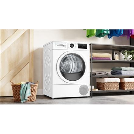Bosch Dryer Machine with Heat Pump   WTU876IHSN   Energy efficiency class A++   Front loading   9 kg   LED   Depth 61.3 cm   White