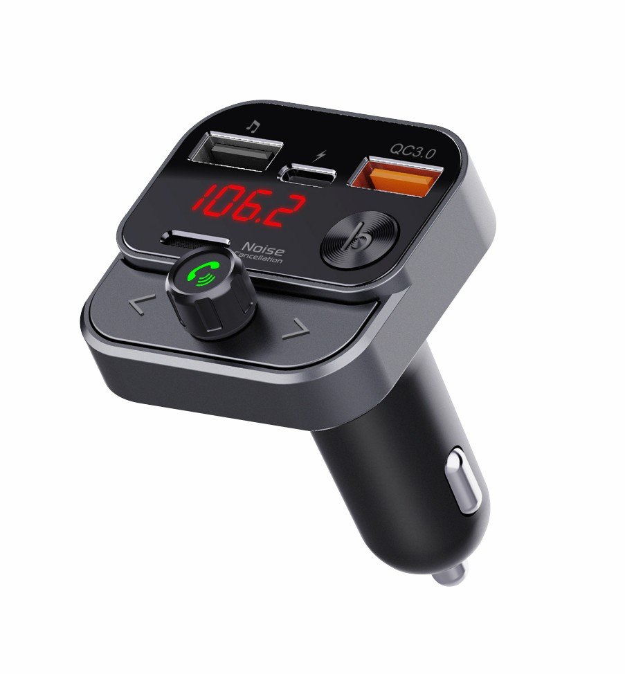 FM Modulators Swissten FM Transmitter 2xUSB-A  /  USB-C 30W