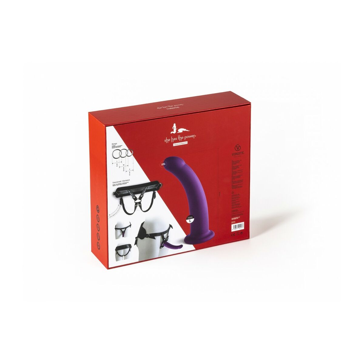 Strap-On Dildo Virgite Purple L