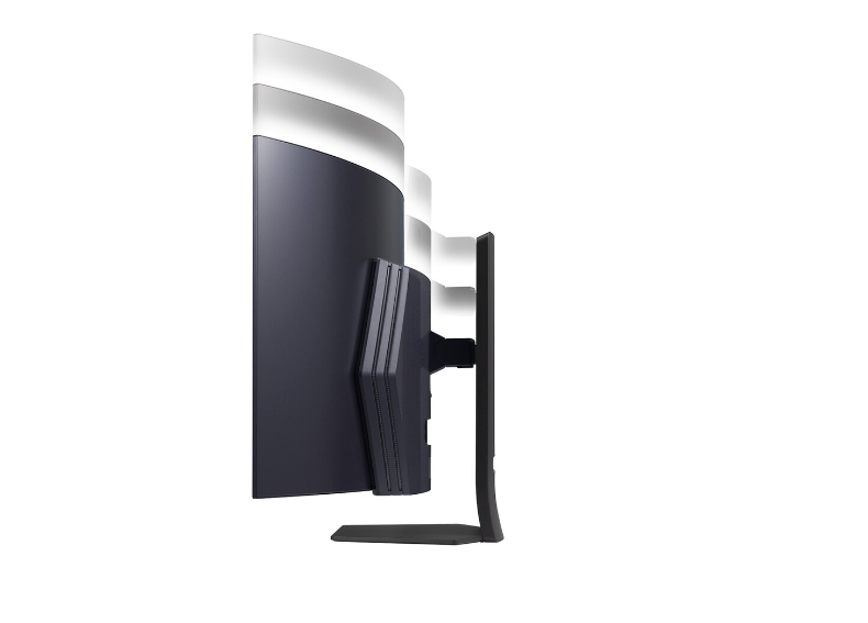 Monitor LG 45GS95QE-B 45 Gaming / Curved / 21 : 9 Panel OLED 3440x1440 21:9 240Hz 0.03 ms Swivel Height adjustable Tilt Colour Black 45GS95QE-B