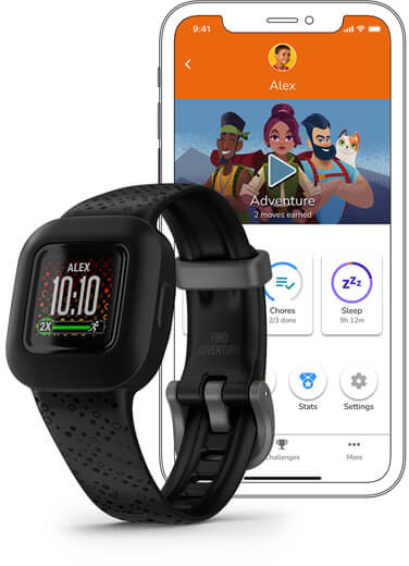 Garmin activity tracker for kids Vivofit Jr.3, cosmic black