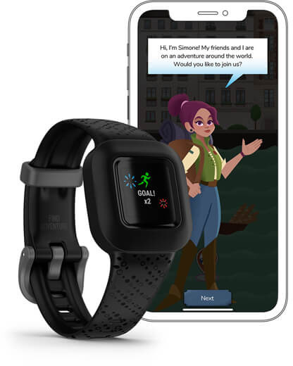 Garmin activity tracker for kids Vivofit Jr.3, cosmic black