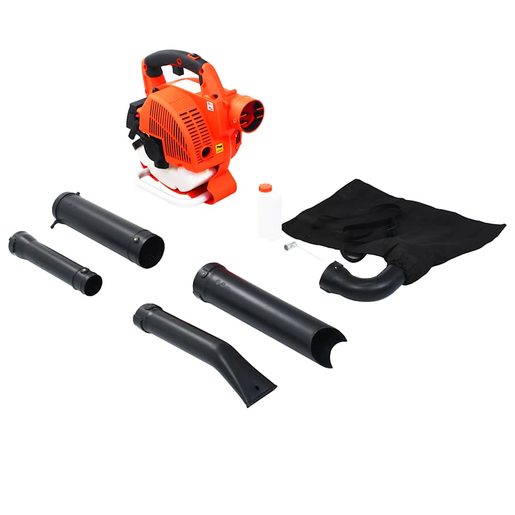 Three-in-one gasoline-powered leaf blower 26 m³ orange