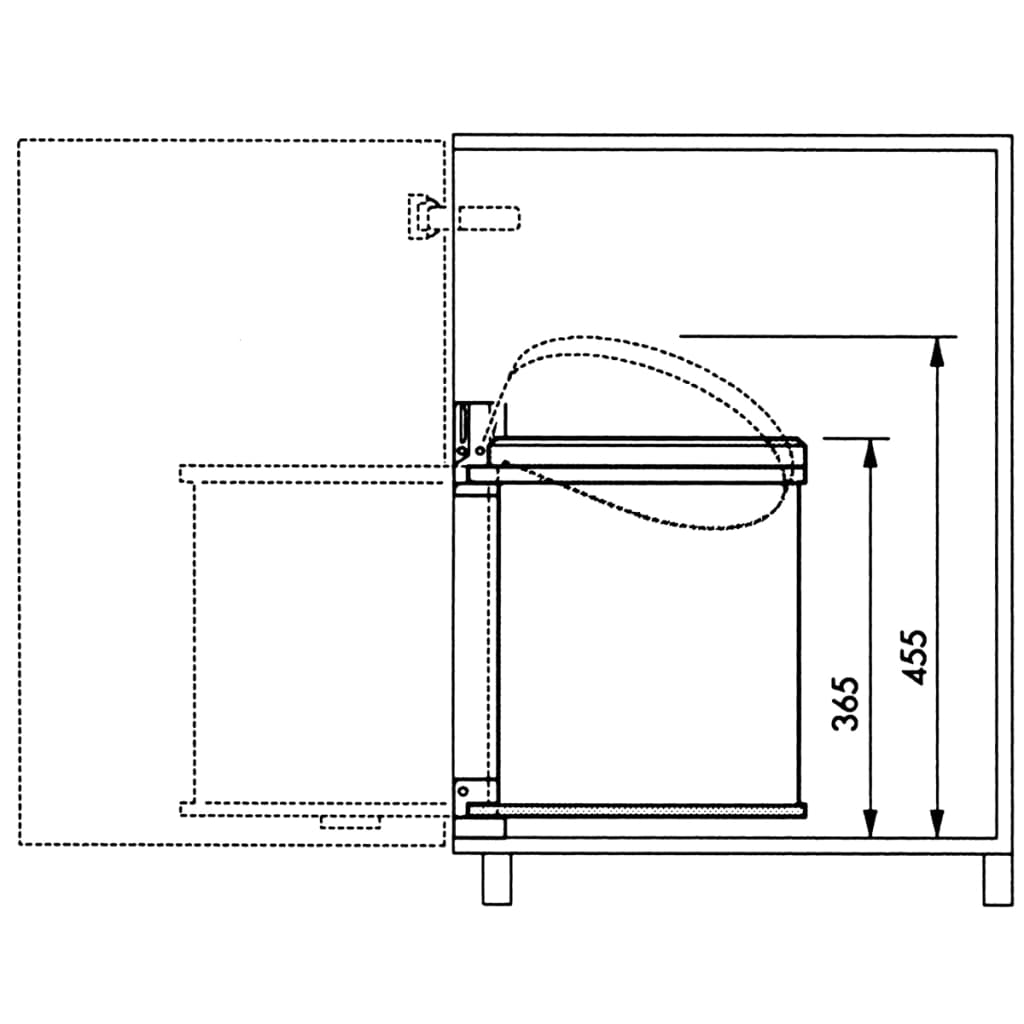 Hailo trash can Compact-Box size M 15 l white 3555-001