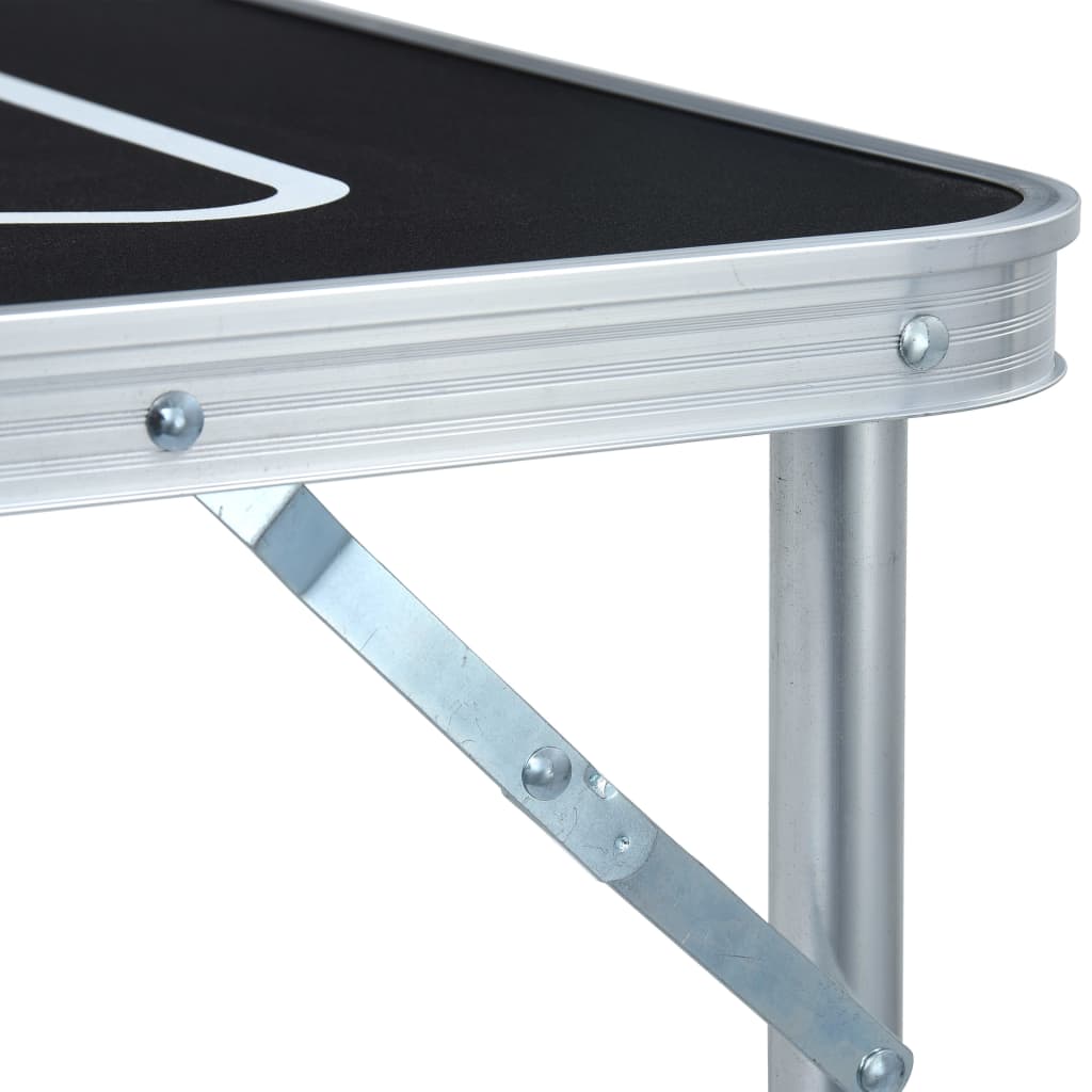 Folding beer pong table with cups and balls, 240 cm