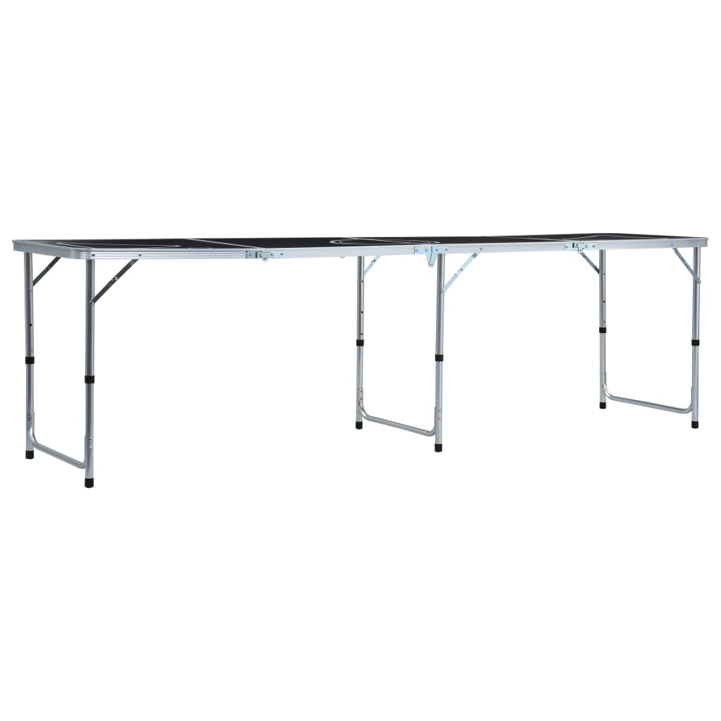 Folding beer pong table with cups and balls, 240 cm