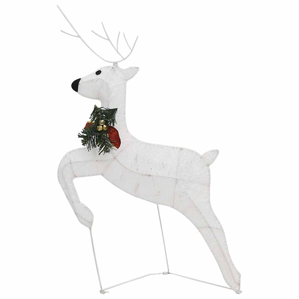 Christmas reindeer 2 pcs white, 40 LEDs