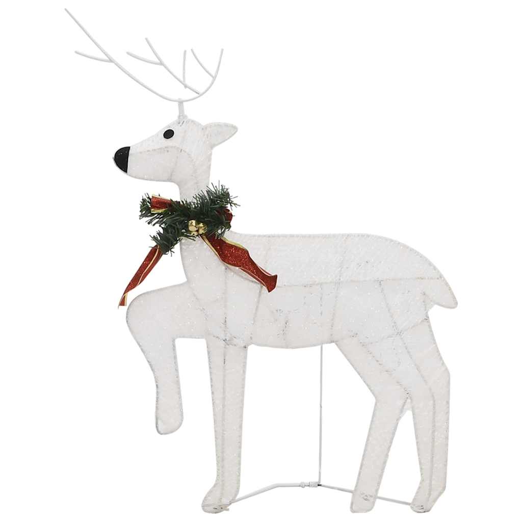 Christmas reindeer 2 pcs white, 40 LEDs